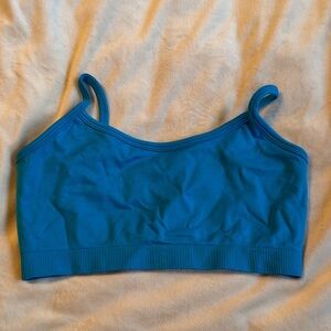 Blue Dance Sports Bra